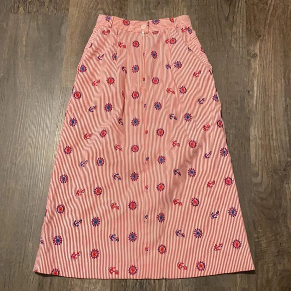 FINAL PRICE Vintage Red, White and Blue Sailor Skirt - Picture 3 of 4